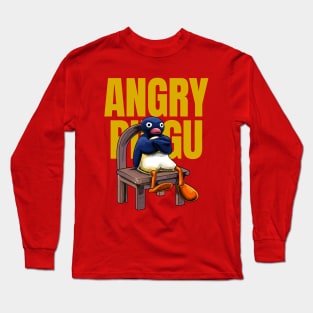 Angry Penguin Meme Long Sleeve T-Shirt